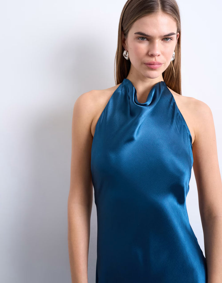 Rochie maxi TOPSHOP, albastru