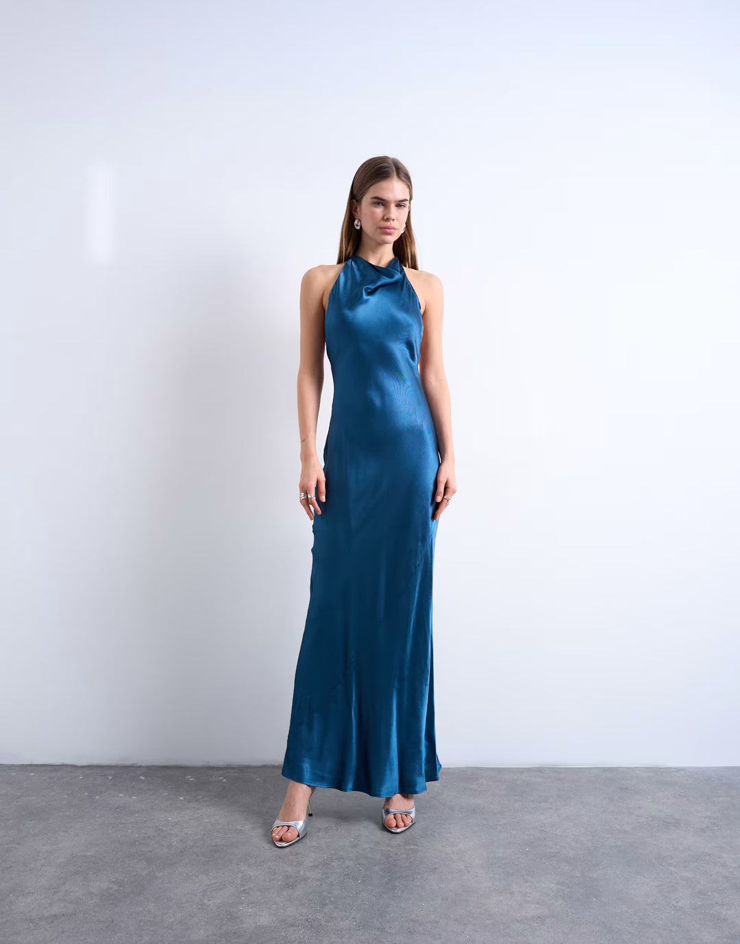 Rochie maxi TOPSHOP, albastru