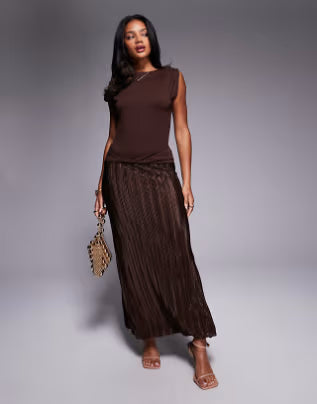 Rochie maxi ASOS, maro