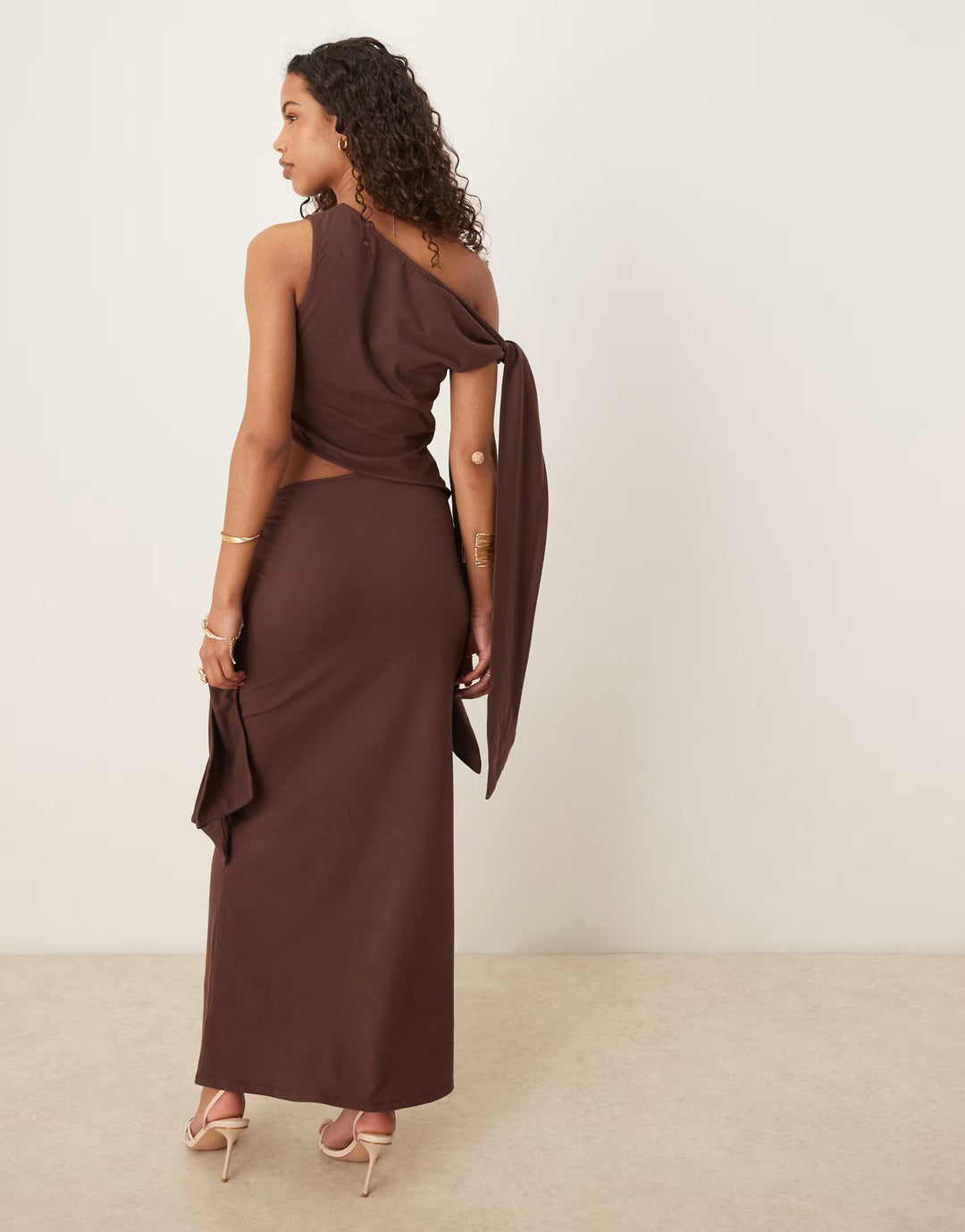 Rochie maxi ASOS, maro