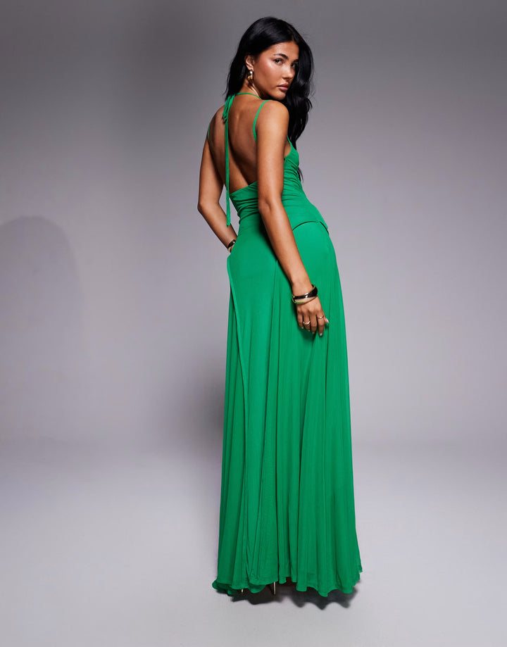 Rochie maxi ASOS, verde