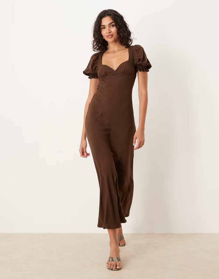 Rochie maxi ASOS, maro