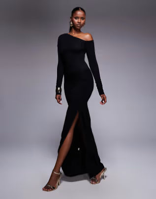 Rochie maxi ASOS, negru