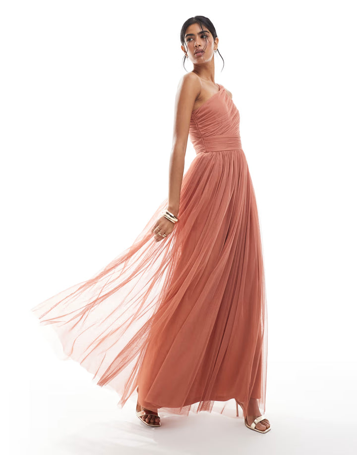 Rochie de ocazie ASOS, maro