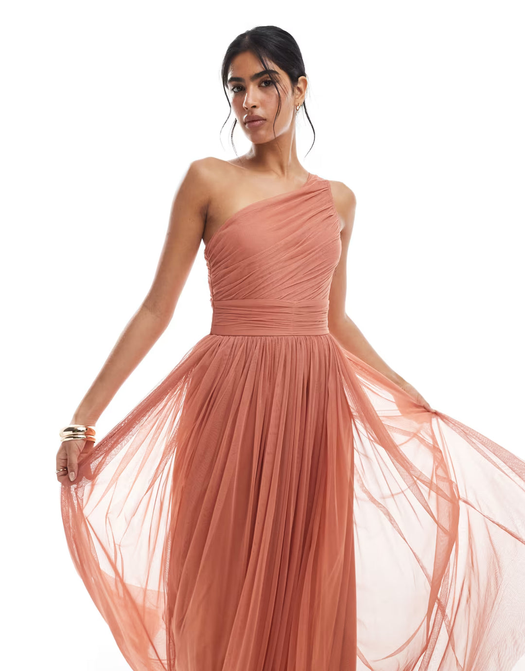 Rochie de ocazie ASOS, maro