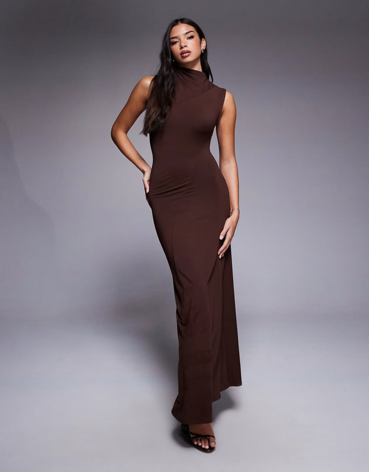 Rochie maxi ASOS, maro