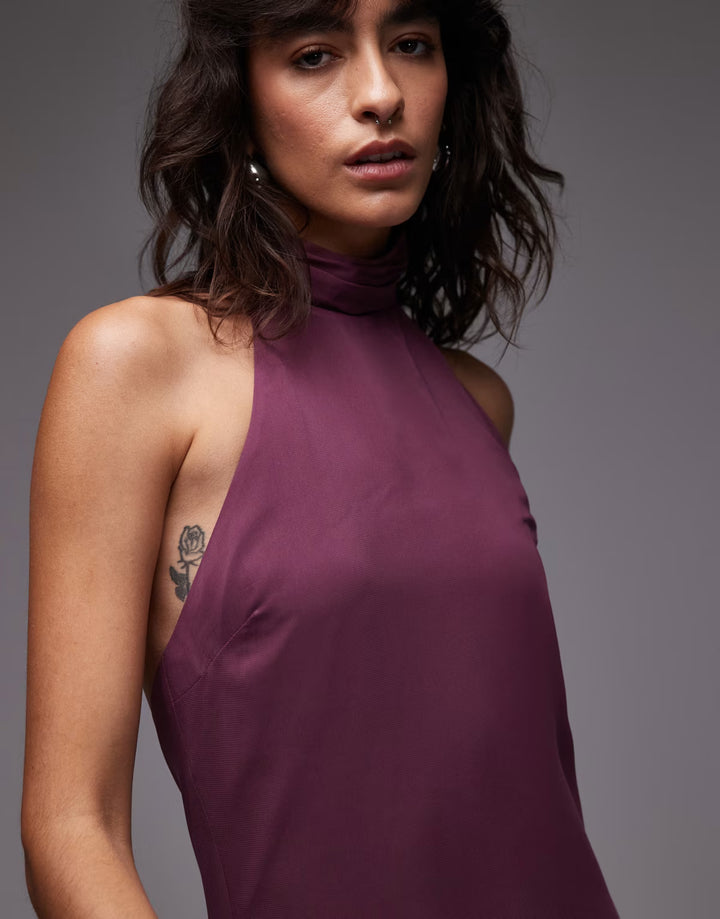 Rochie maxi ASOS, vișiniu