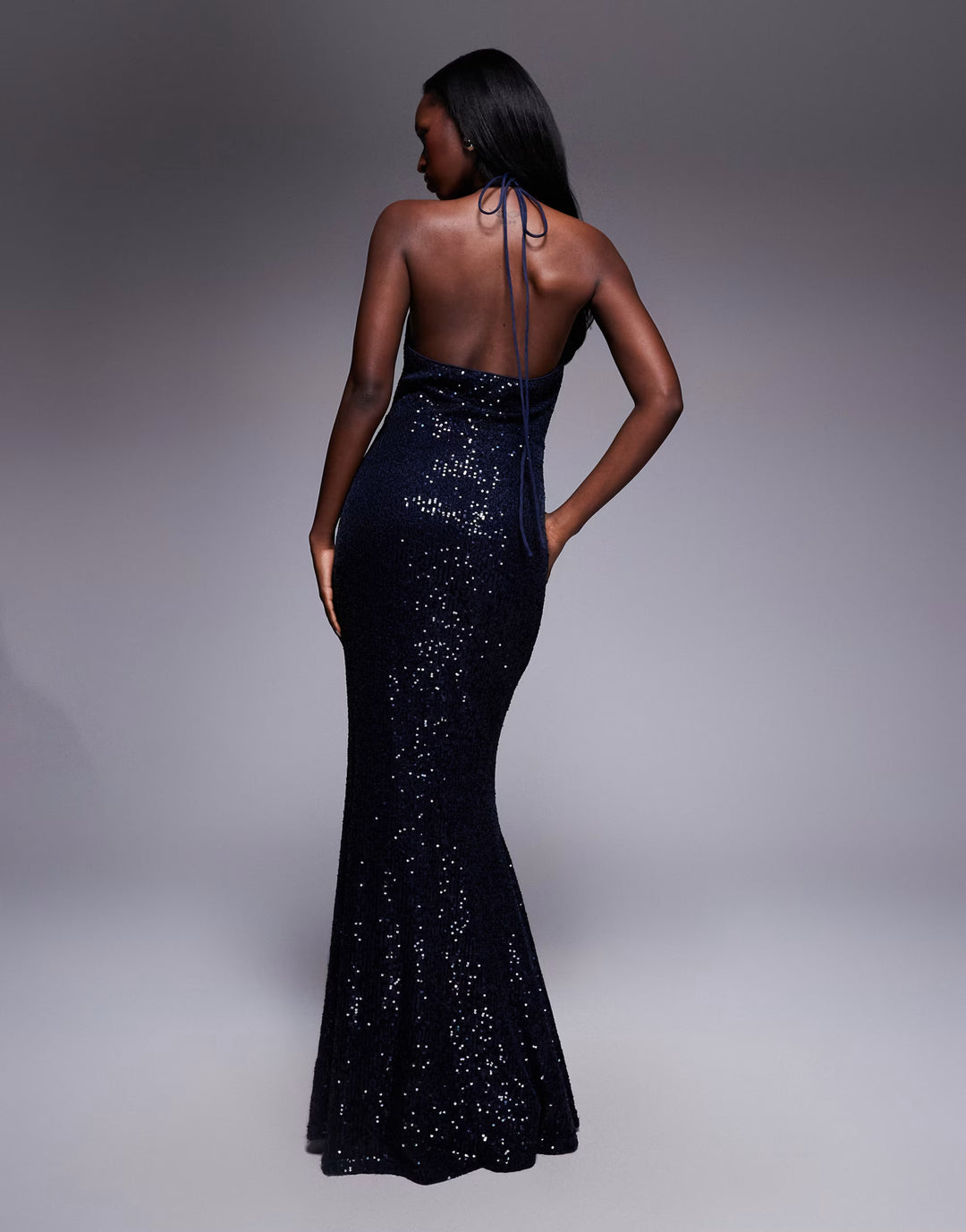 Rochie de ocazie Asos, bleumarin