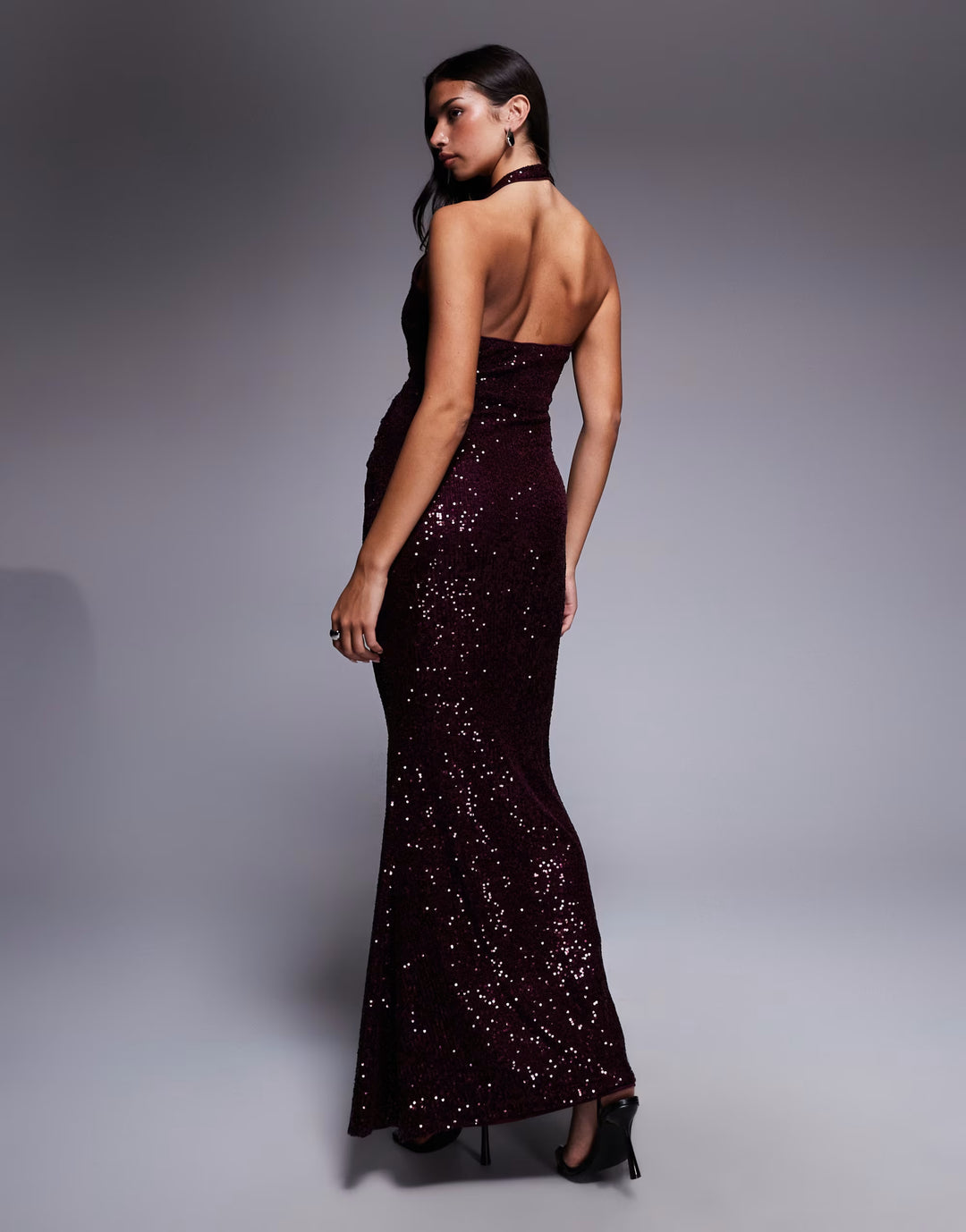 Rochie de ocazie ASOS, vișiniu