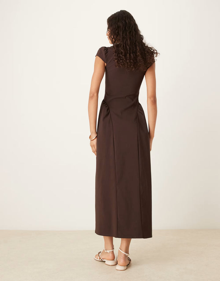 Rochie maxi ASOS, maro