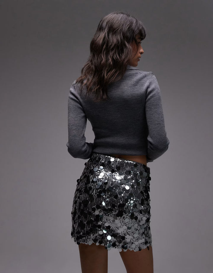 ASOS miniszoknya, szürke