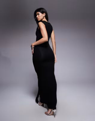 Rochie maxi ASOS, negru