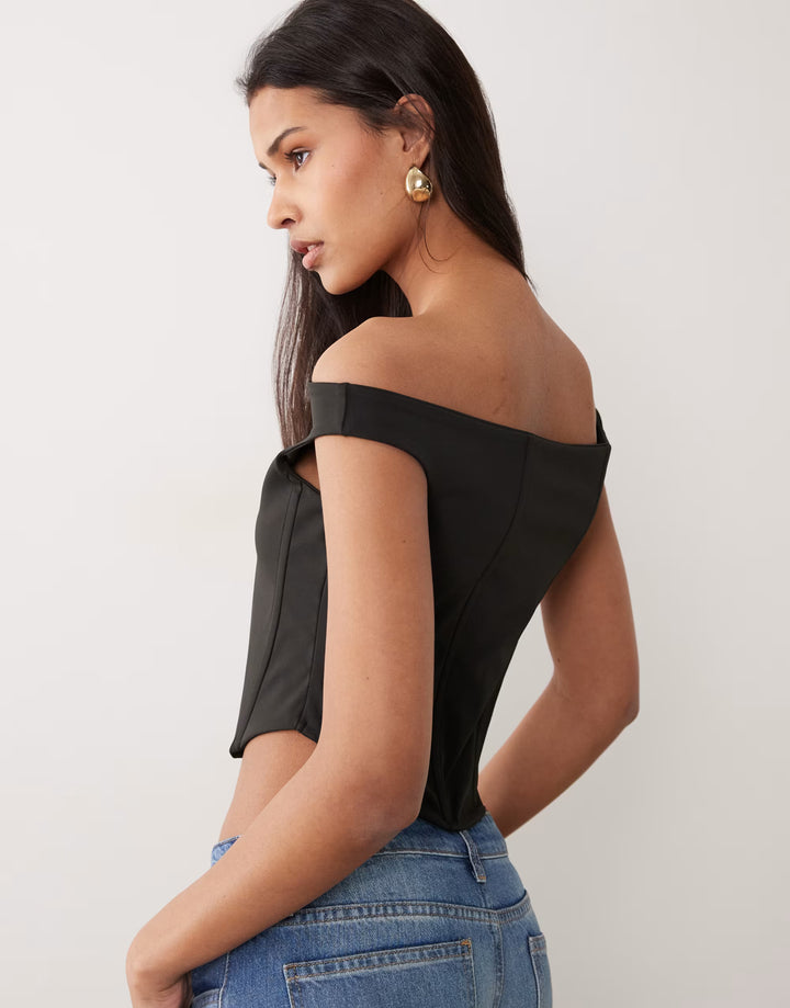 Top ASOS, negru