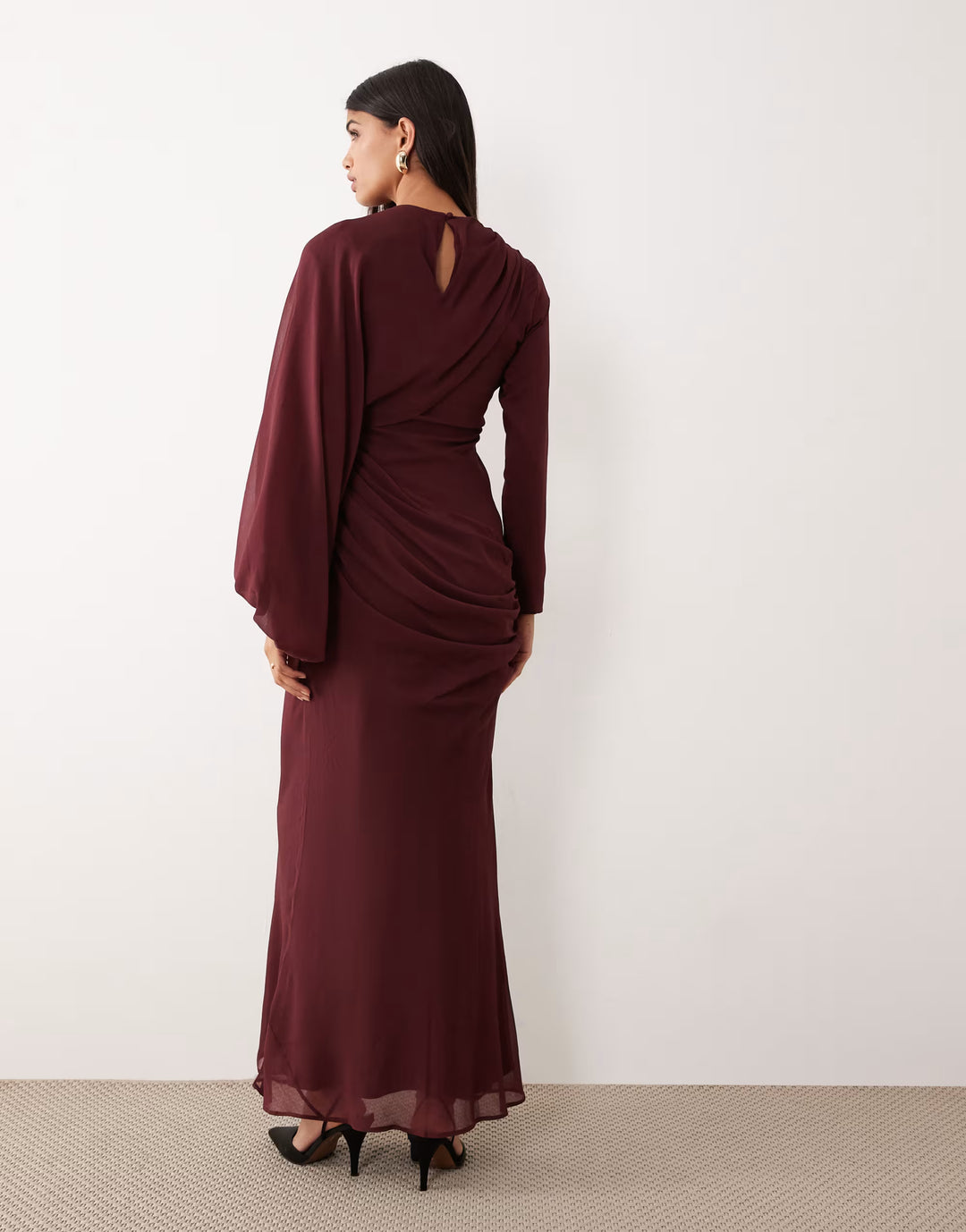 Rochie maxi ASOS, vișiniu