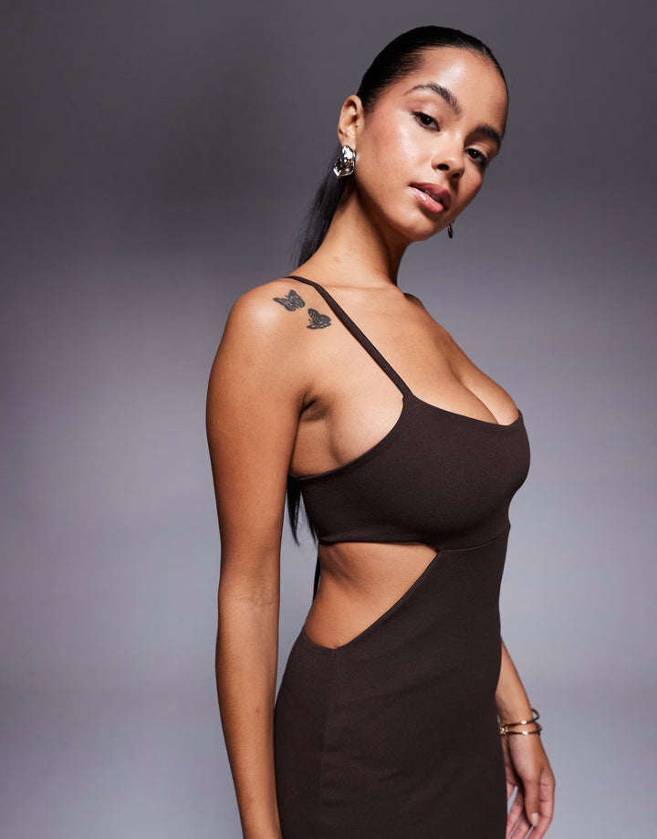 Rochie maxi ASOS, maro