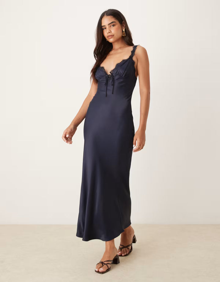Rochie maxi ASOS, albastru