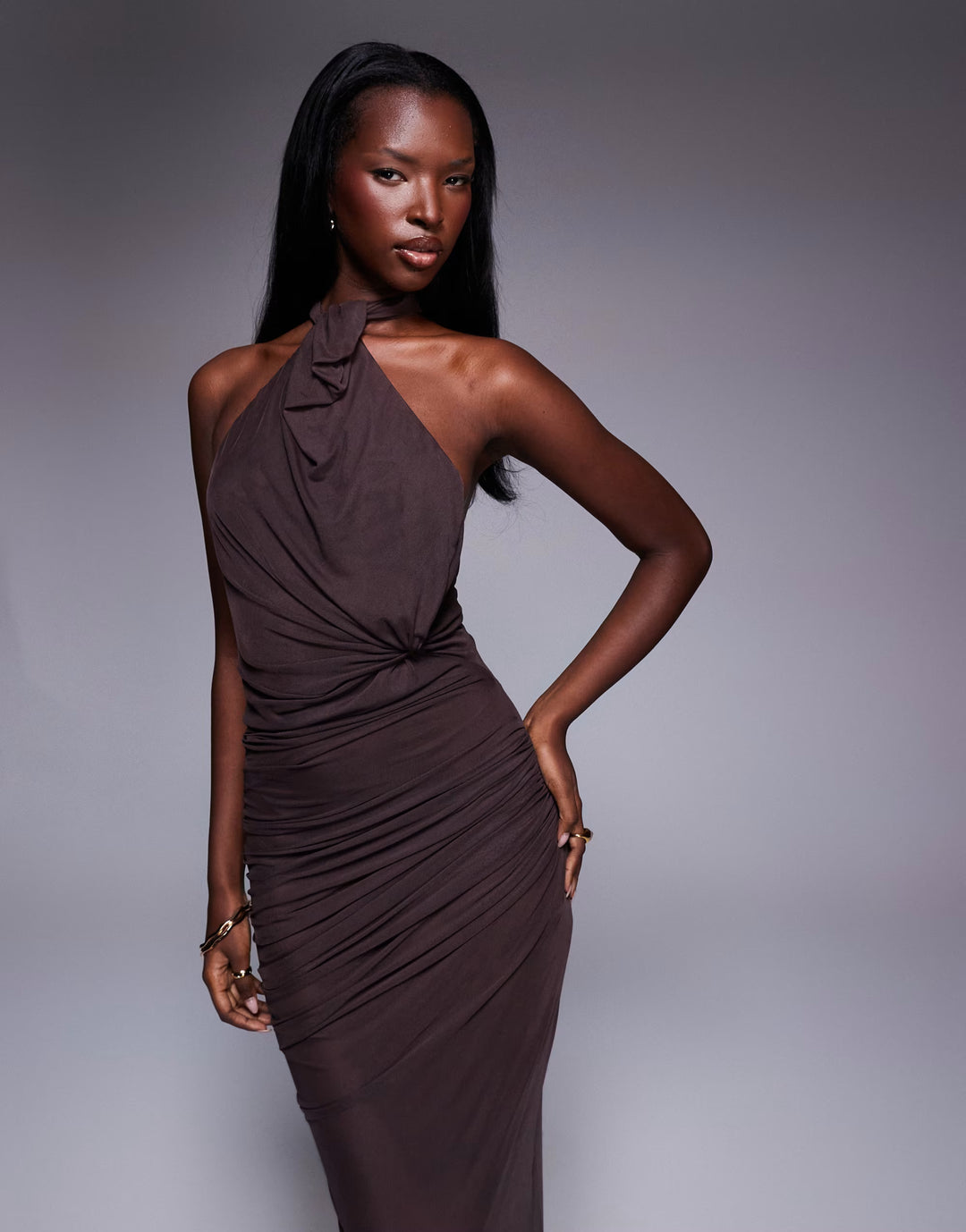 Rochie maxi ASOS, maro