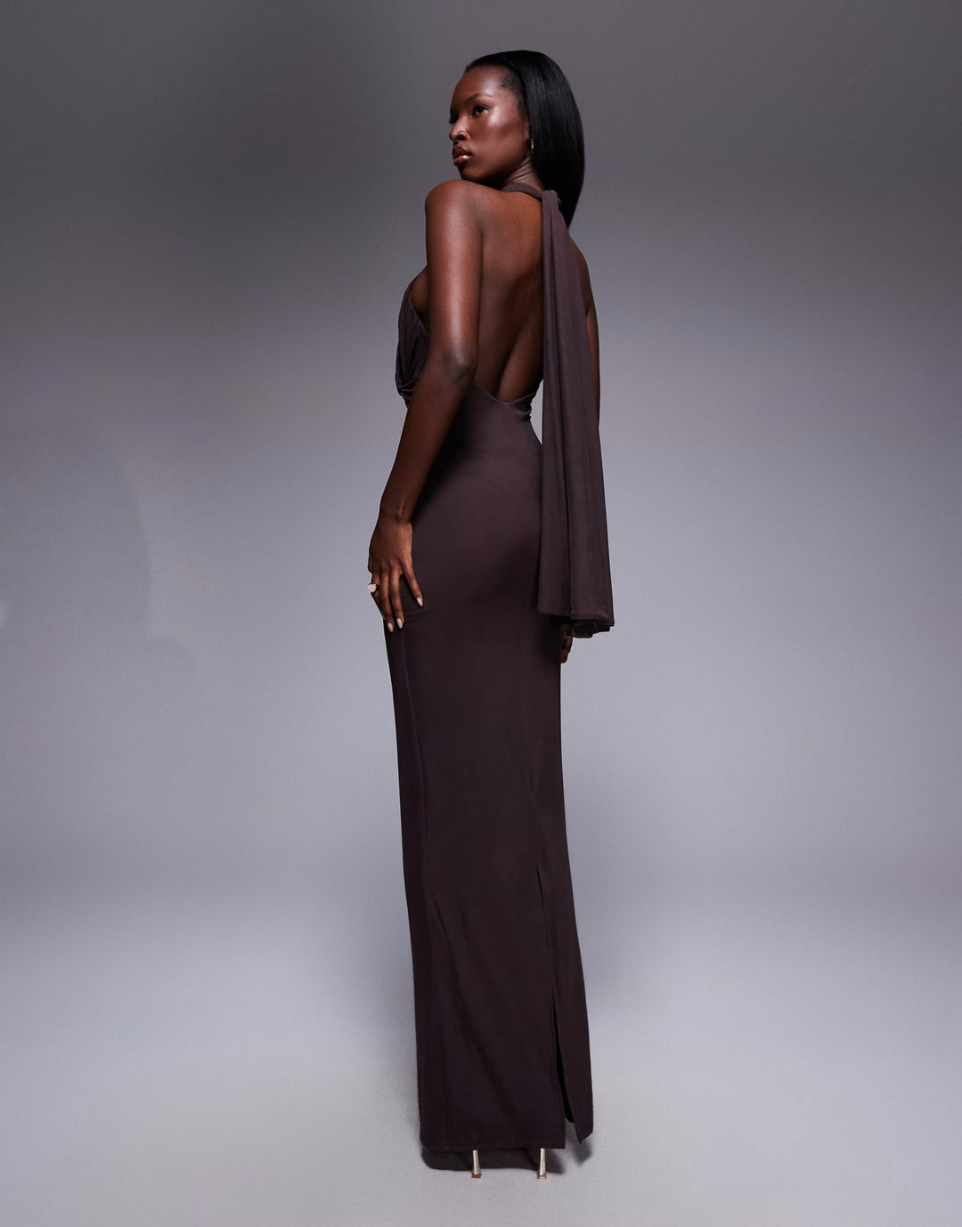 Rochie maxi ASOS, maro