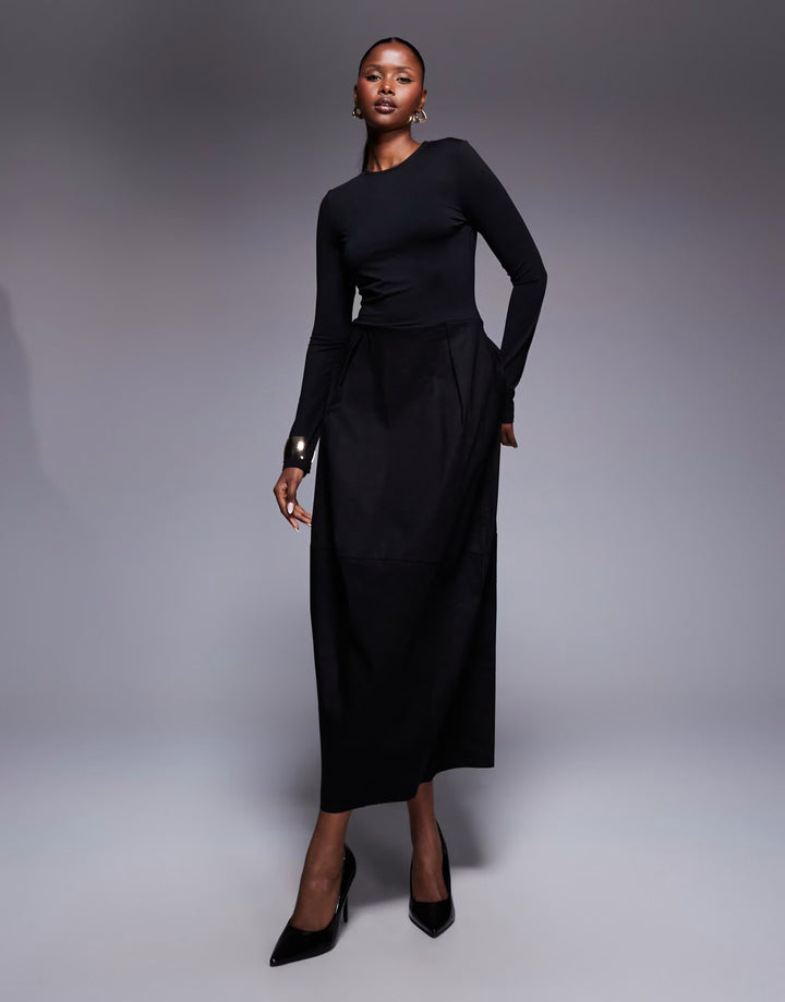 Rochie maxi ASOS, negru