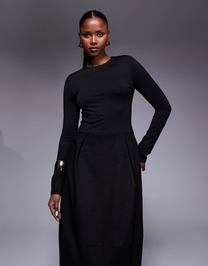 Rochie maxi ASOS, negru