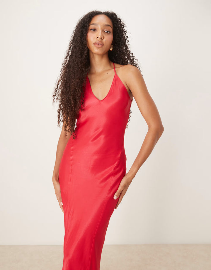 Rochie maxi ASOS, roz