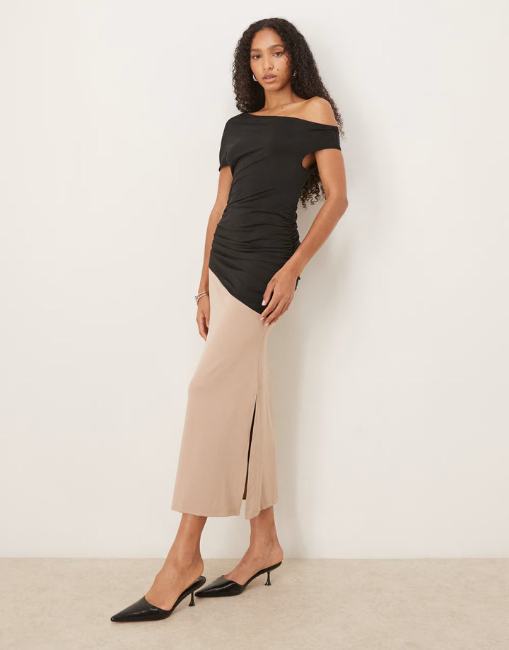 Rochie maxi ASOS, mix culori