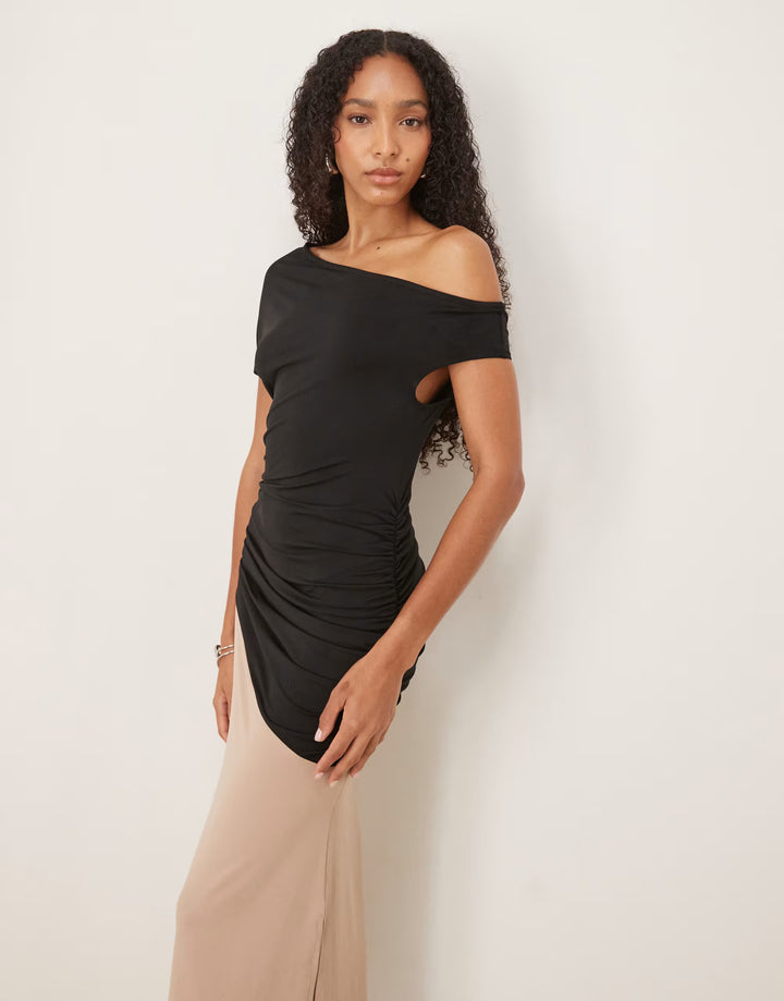 Rochie maxi ASOS, mix culori