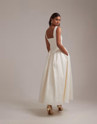 Rochie de ocazie și bridal ASOS, alb