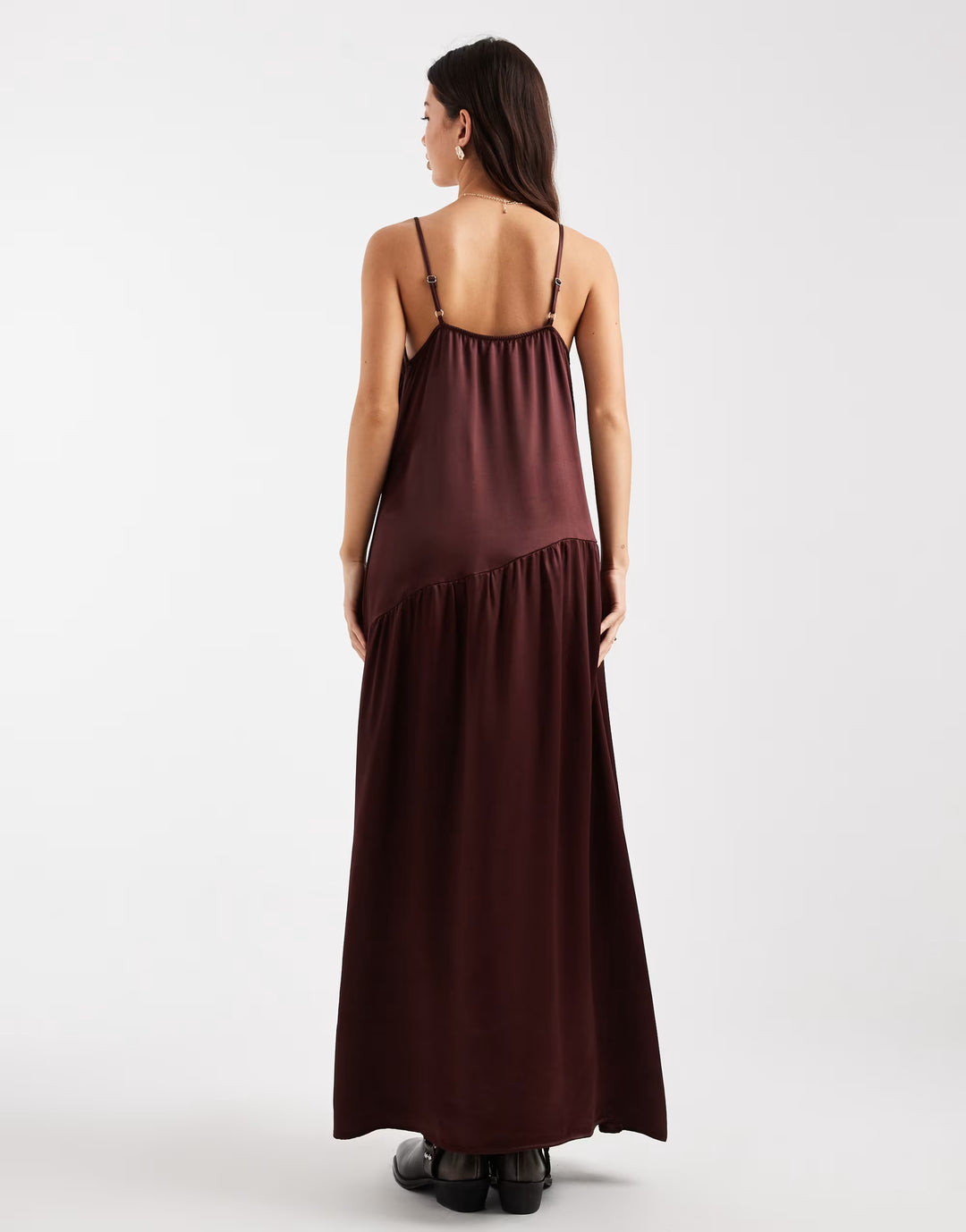 Rochie maxi ASOS, maro