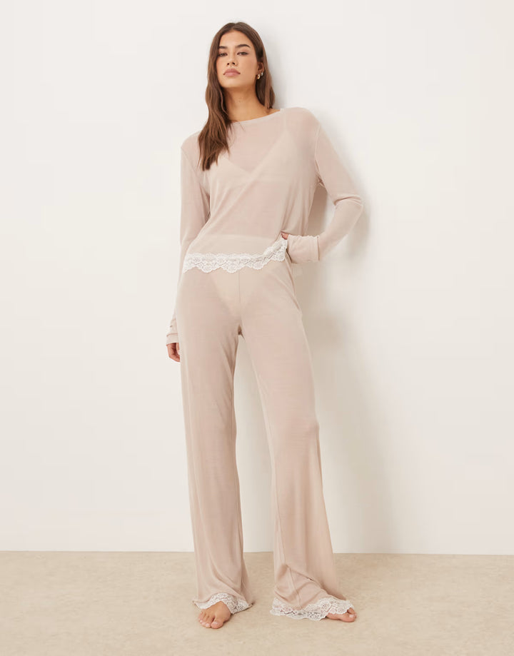 ASOS bézs pizsamanadrág
