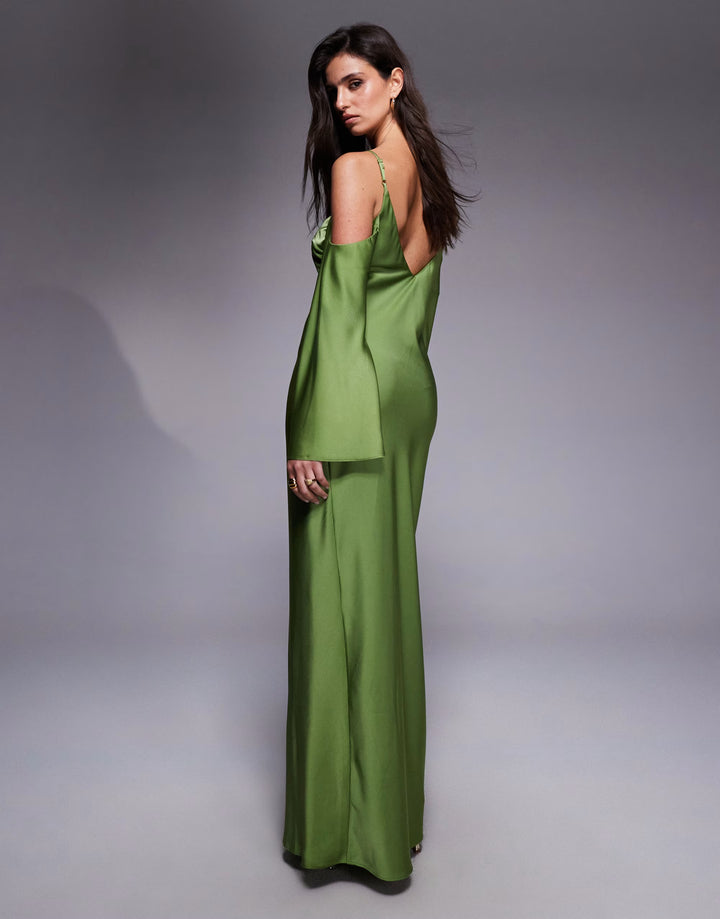 Rochie maxi ASOS, verde