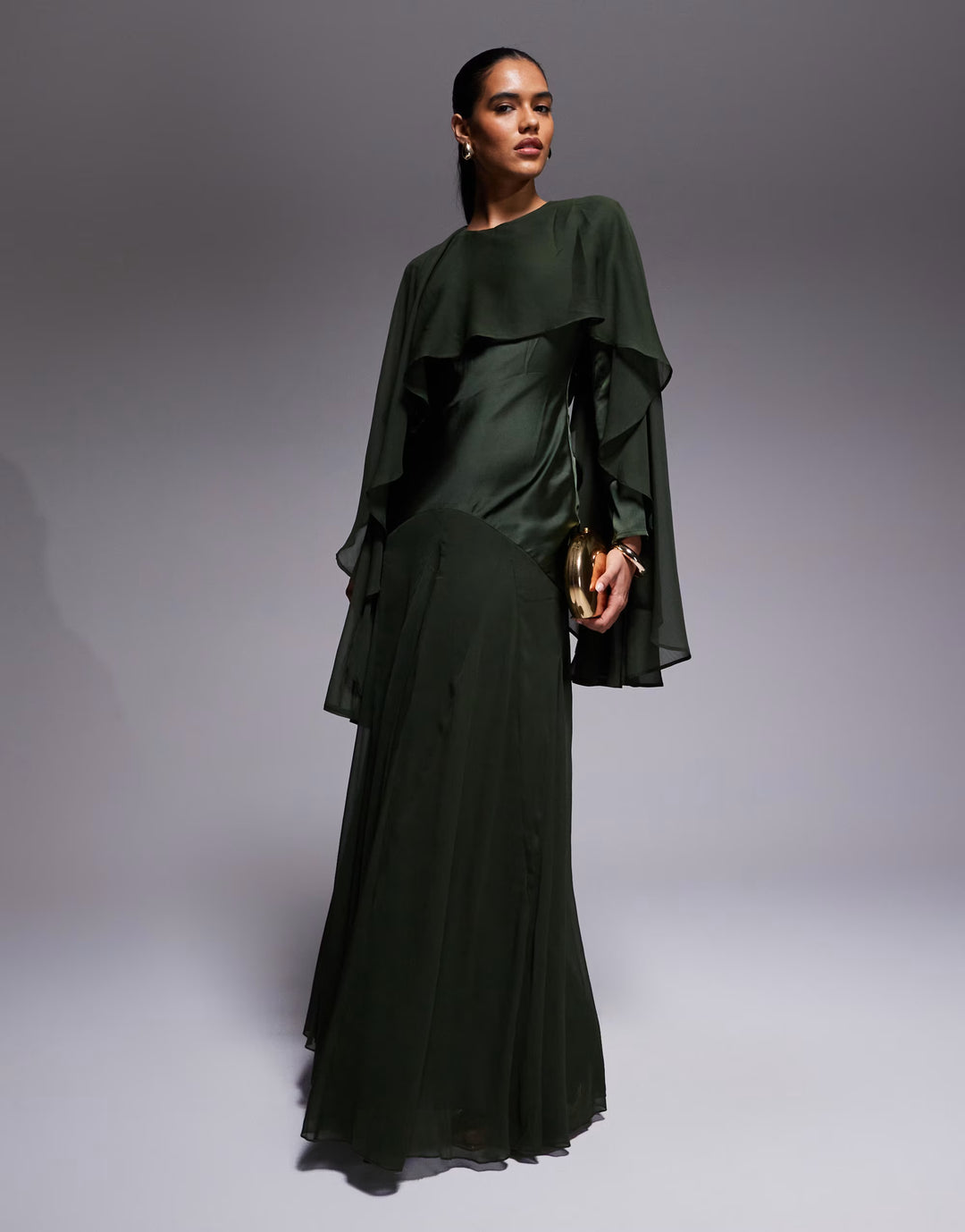 Rochie maxi ASOS, verde