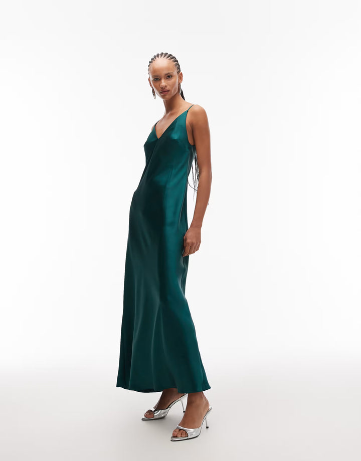 Rochie maxi ASOS, verde