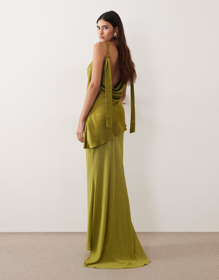 Rochie maxi ARRANGE, verde