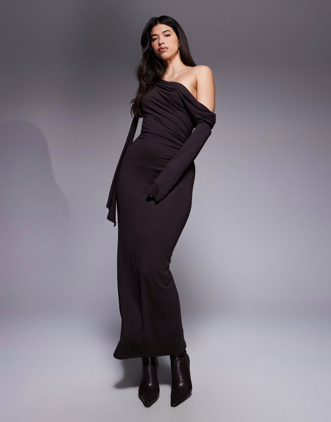 Rochie maxi ASOS, maro