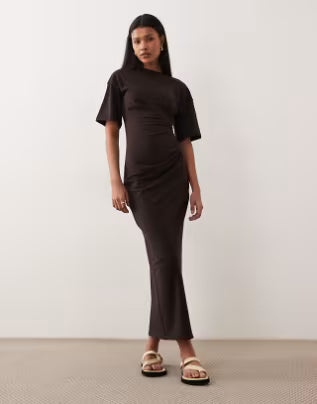 Rochie maxi ASOS, maro