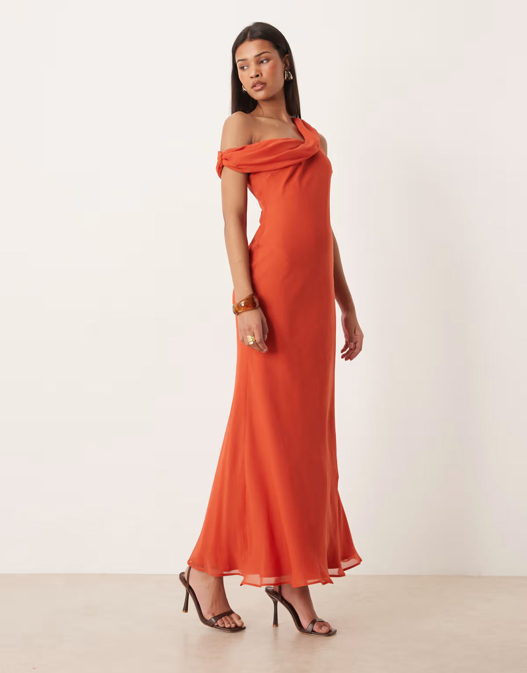 Rochie maxi ASOS, portocaliu