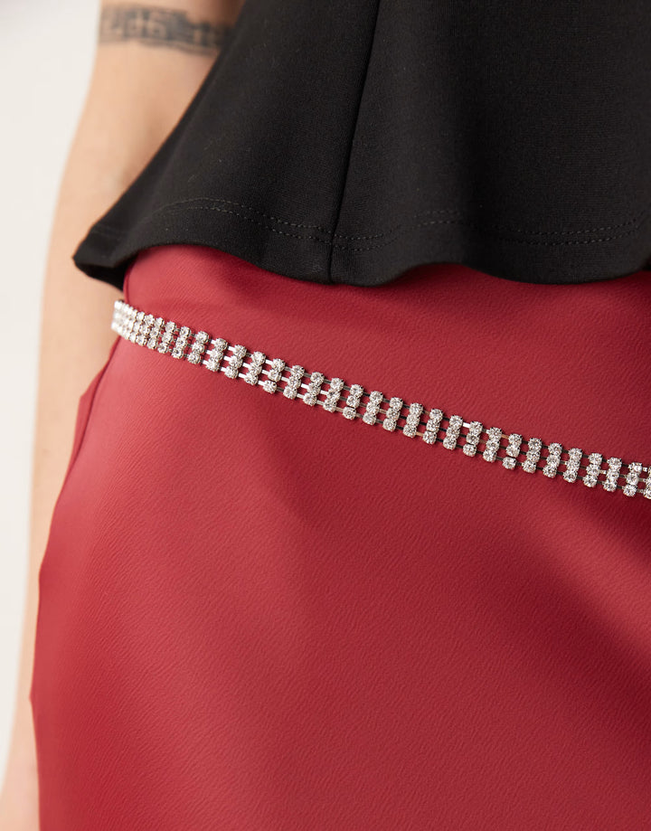 Accesoriu de talie DESIGNB LONDON, argintiu