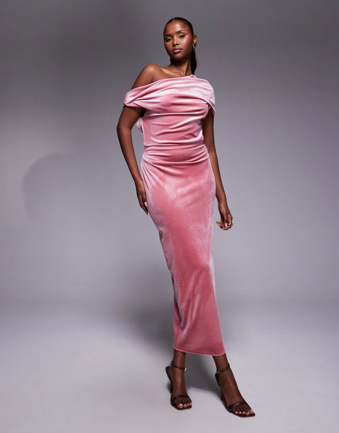 Rochie maxi ASOS, roz