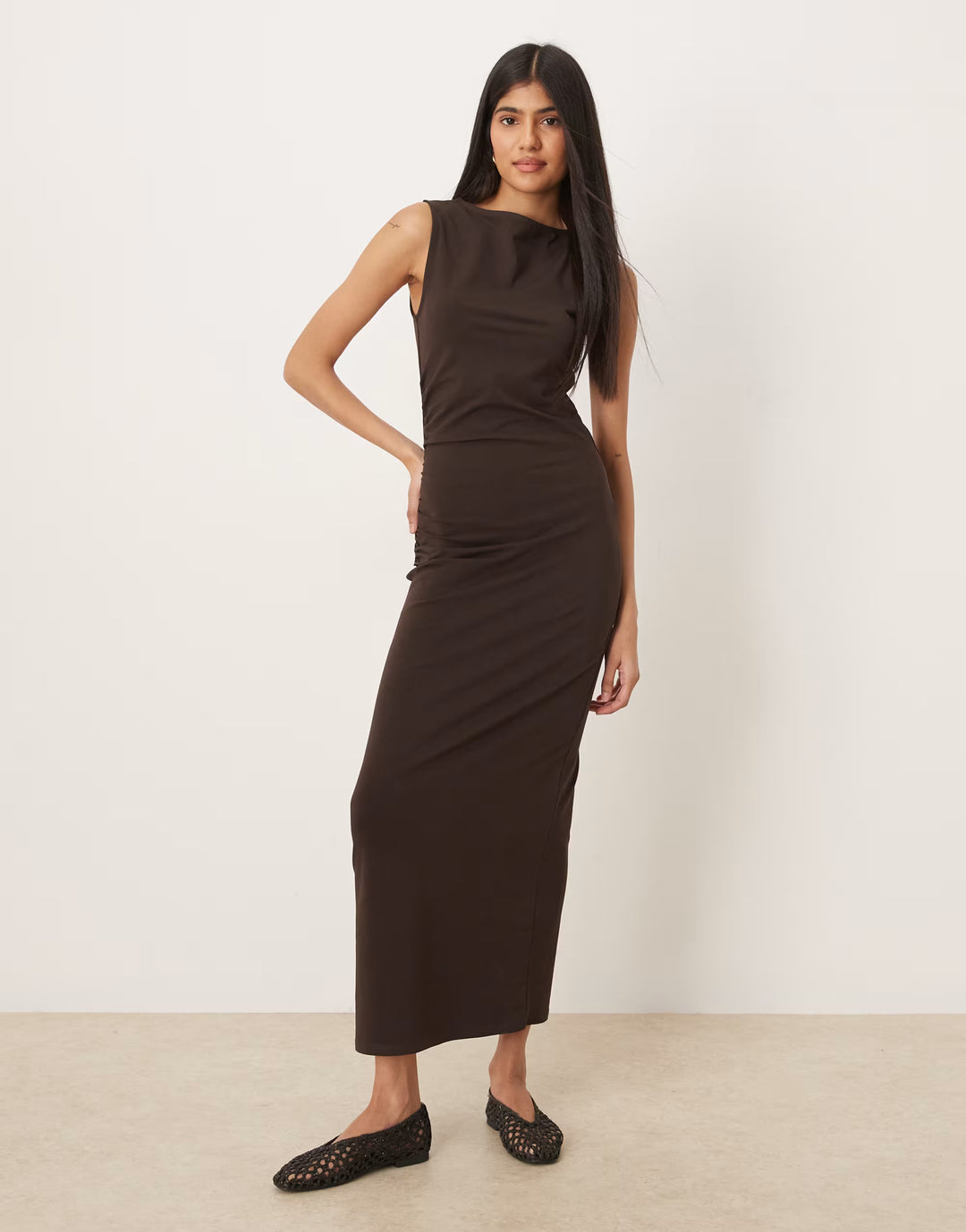 Rochie maxi ASOS, maro