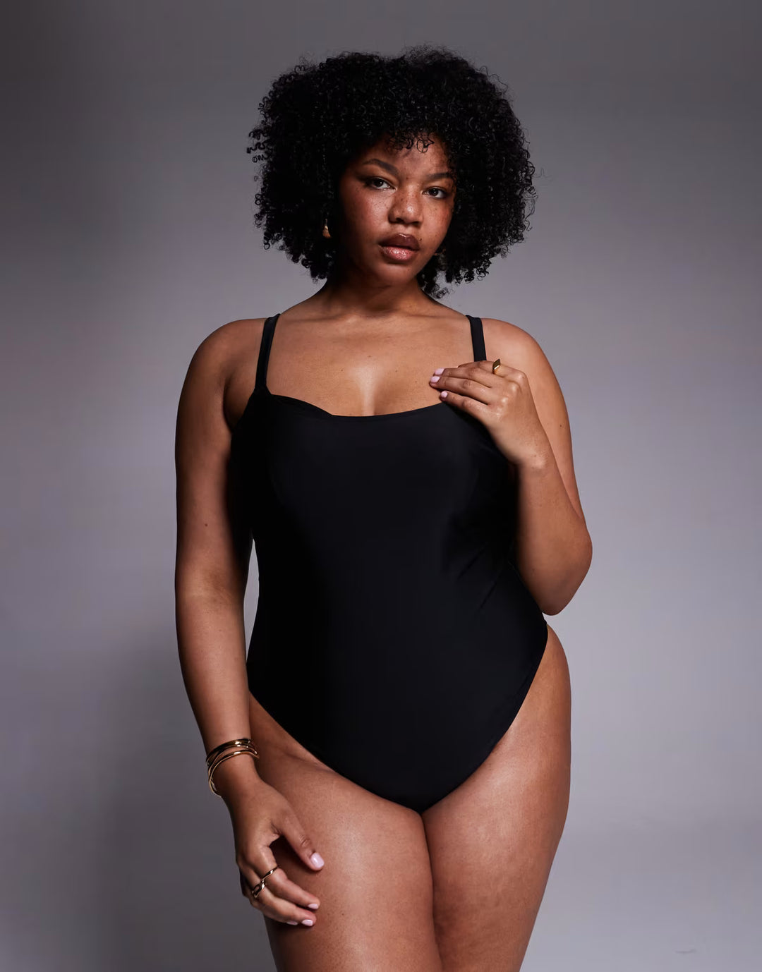 Costum de baie întreg ASOS, negru