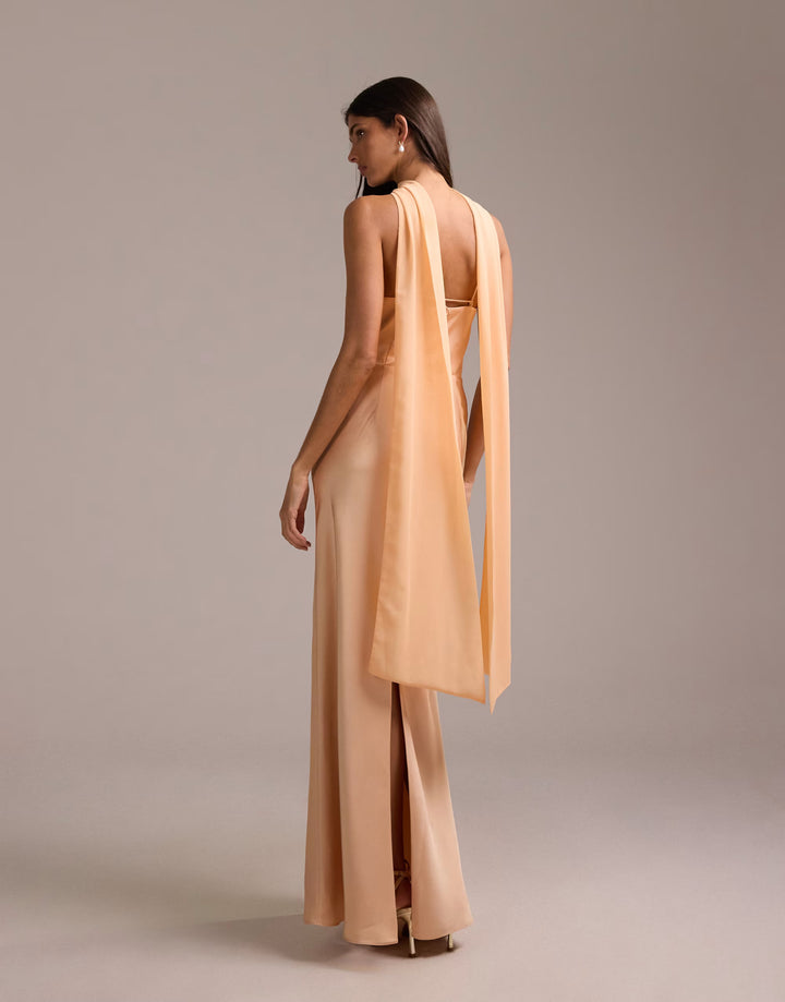 Rochie maxi ASOS, portocaliu