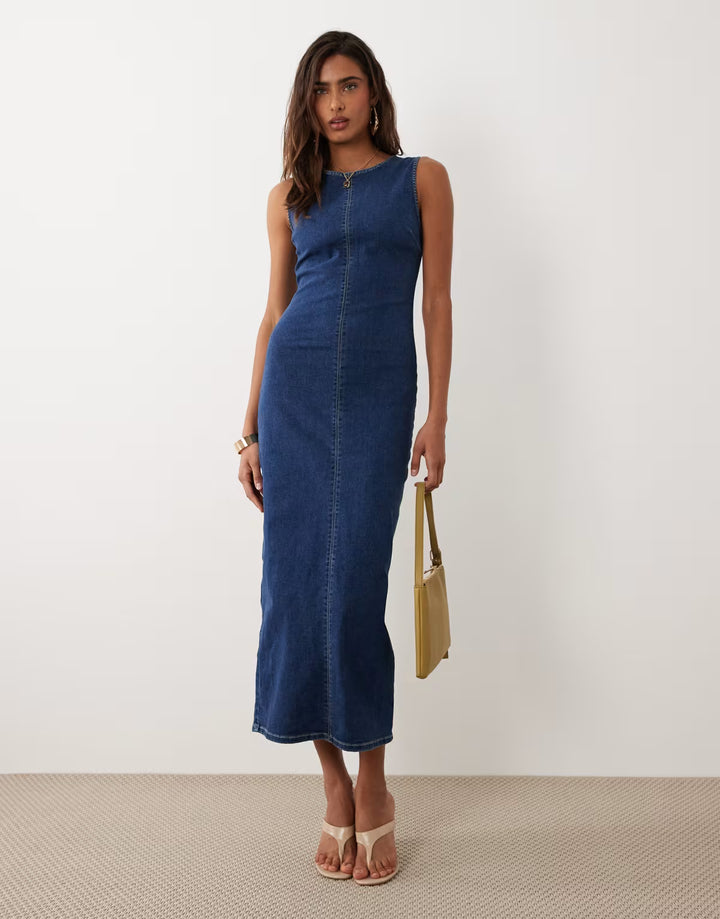 Rochie maxi ASOS, albastru