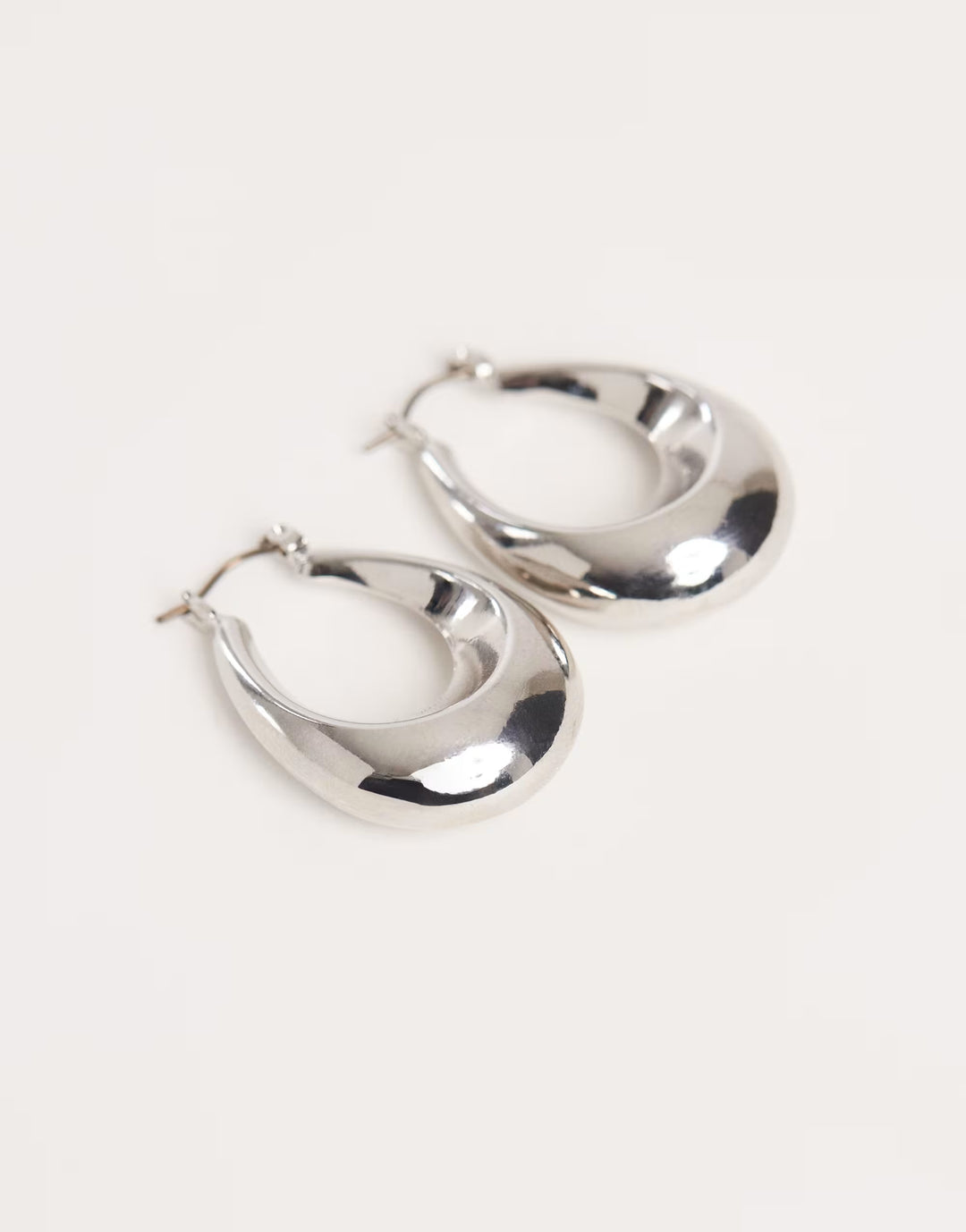 Cercei PIECES, argintiu