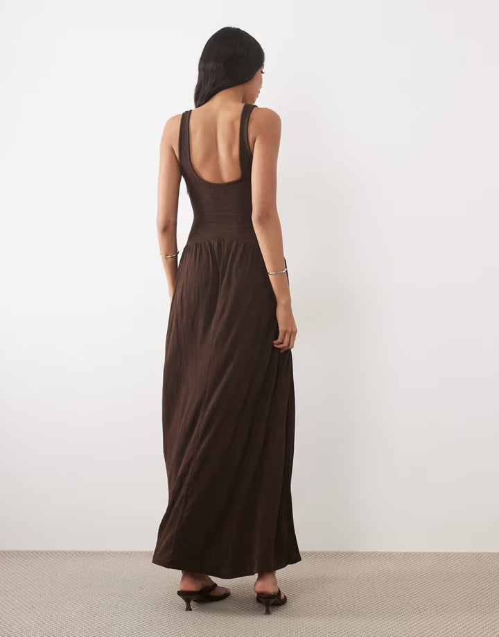 Rochie maxi ASOS, maro