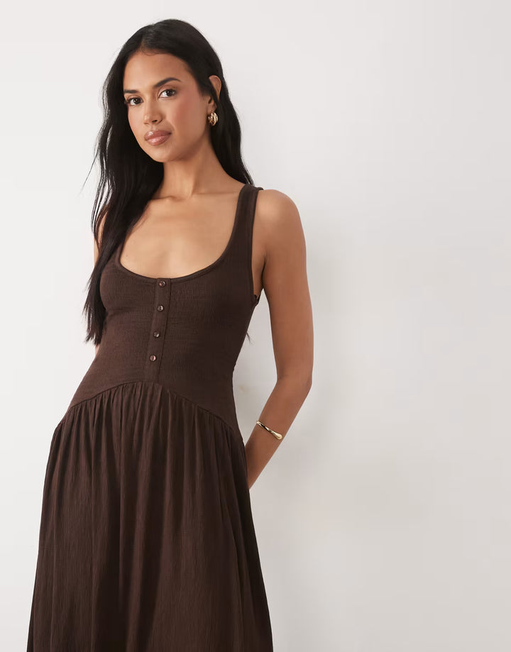 Rochie maxi ASOS, maro