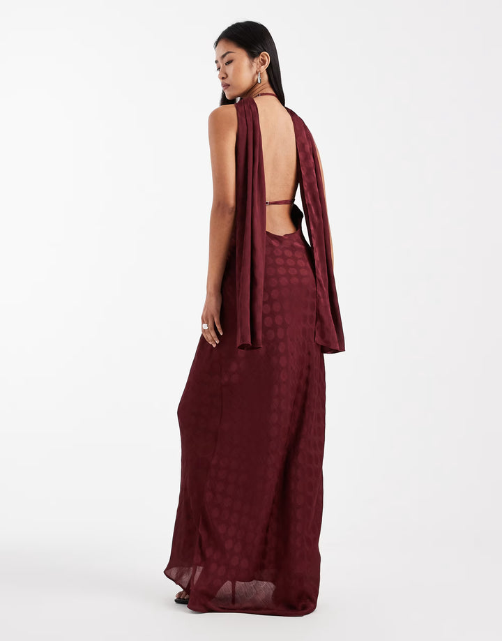 Rochie maxi ASOS, vișiniu