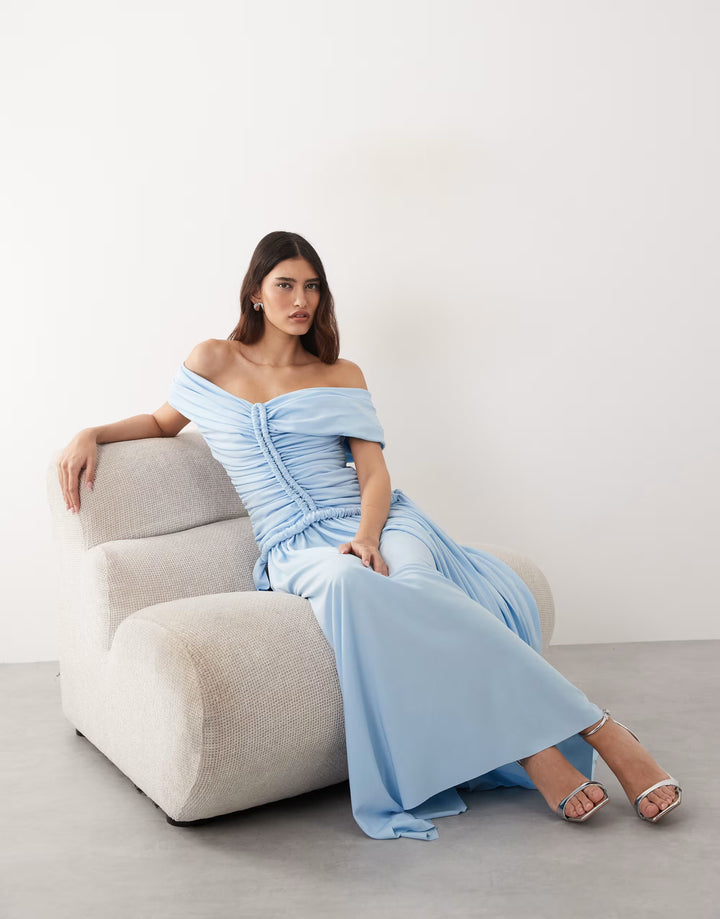 Rochie maxi ASOS, albastru