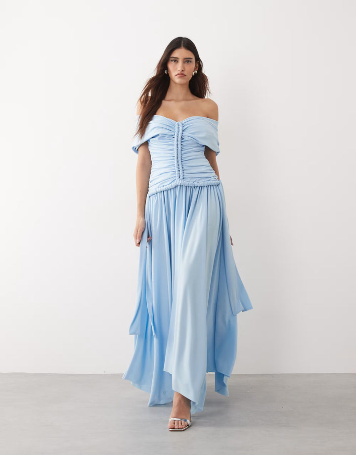 Rochie maxi ASOS, albastru