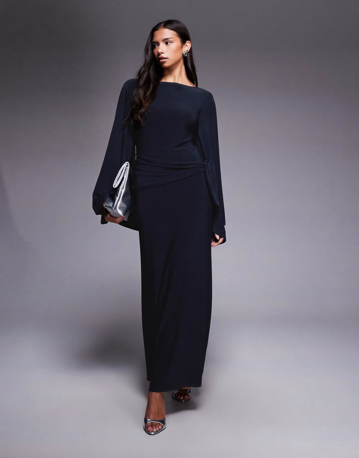 Rochie maxi ASOS, bleumarin